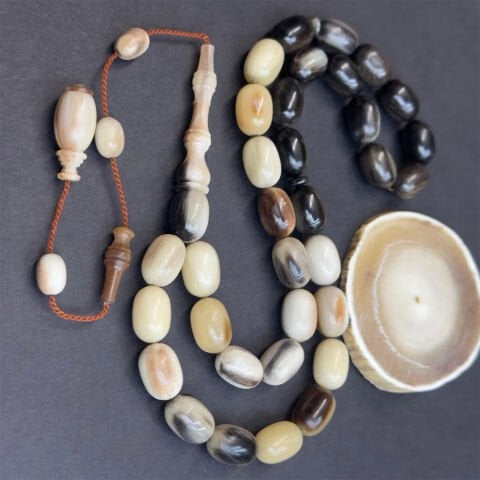 Usta İşi Yak Boynuzu Tespih 8.5*12.5 (mm)