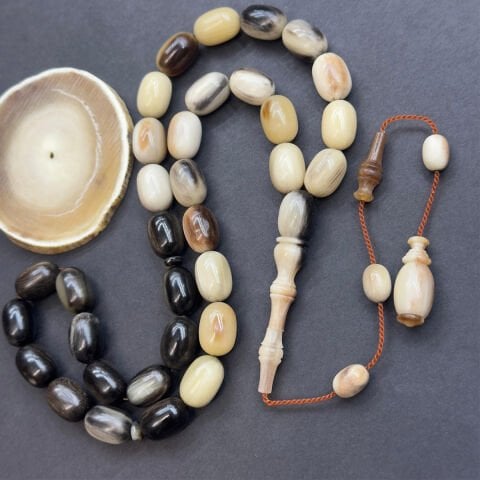 Usta İşi Yak Boynuzu Tespih 8.5*12.5 (mm)