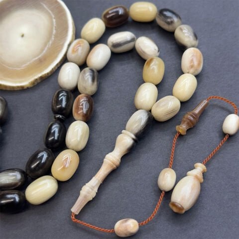 Usta İşi Yak Boynuzu Tespih 8.5*12.5 (mm)