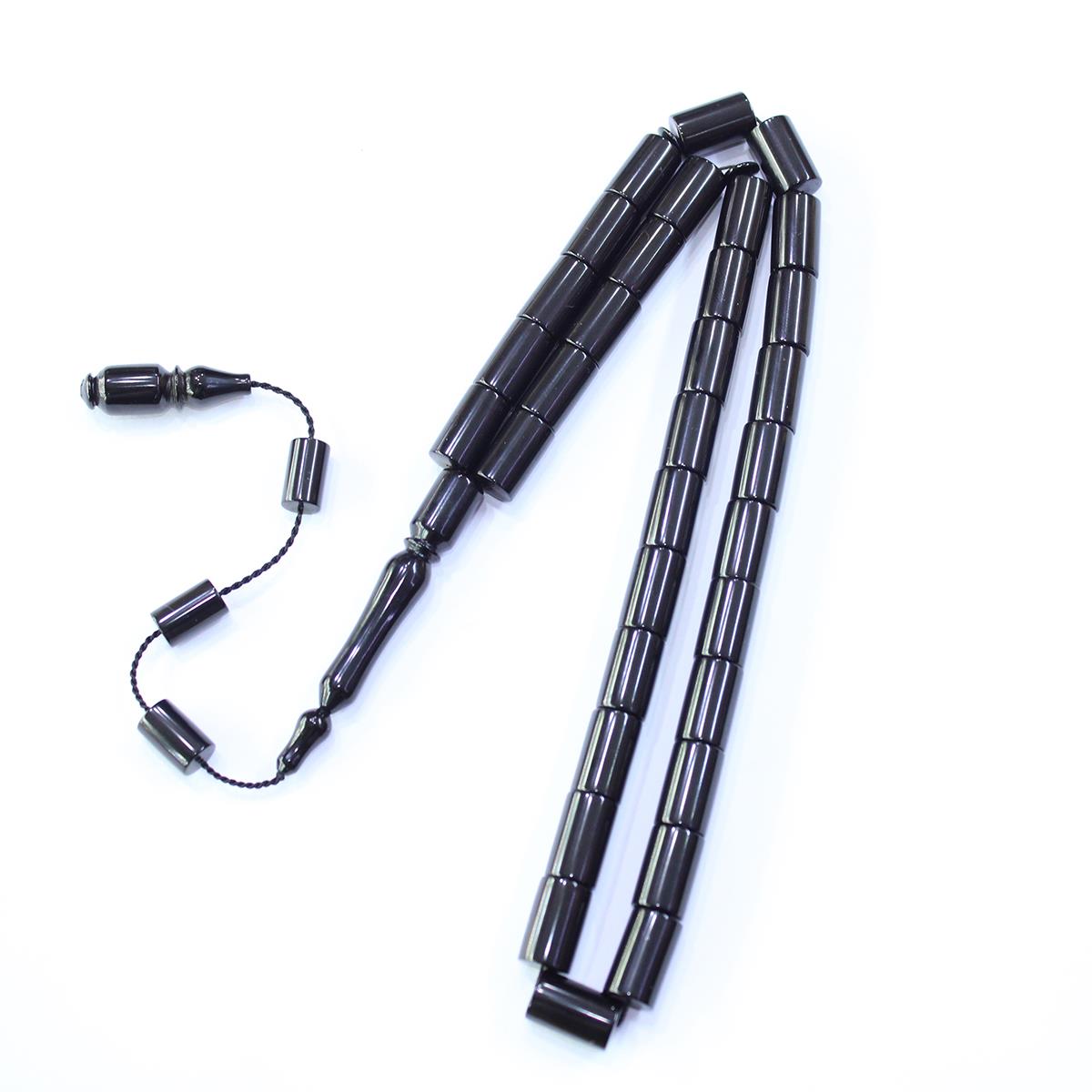 Usta İşi Oltu Taşı Kesme Model Tespih 7,5*12,5 (mm)