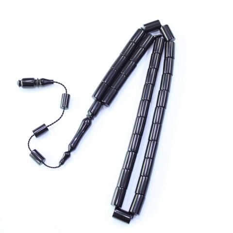 Usta İşi Oltu Taşı Kesme Model Tespih 7,5*12,5 (mm)