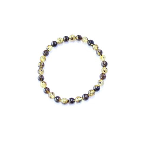 Fosilli Ukrayna Damla Kehribar Bileklik 4 (gr)