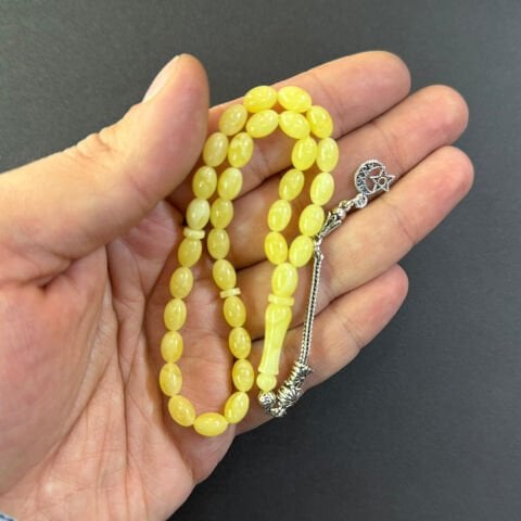 Kaliningrad Damla Kehribar Tespih 5,5*8 (mm)-1