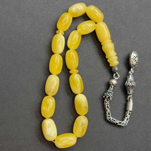 Maskot Kaliningrad Damla Kehribar Tespih 9*15 (mm)