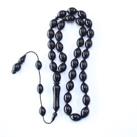 Usta İşi Oltu Taşı Beyzi Model Tespih 8,5*12 (mm)