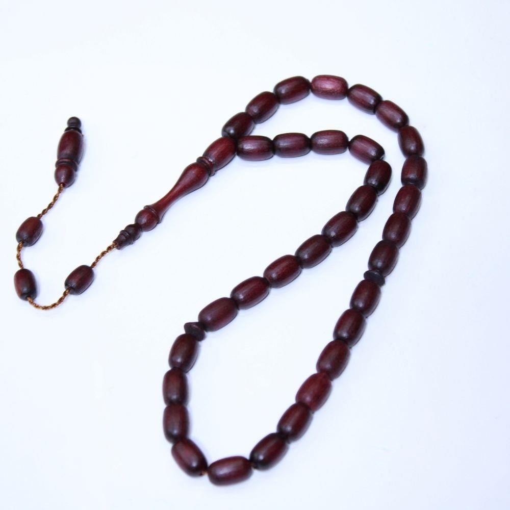 Mor Gül Tespih Kapsül Kesim 8*12 (mm)