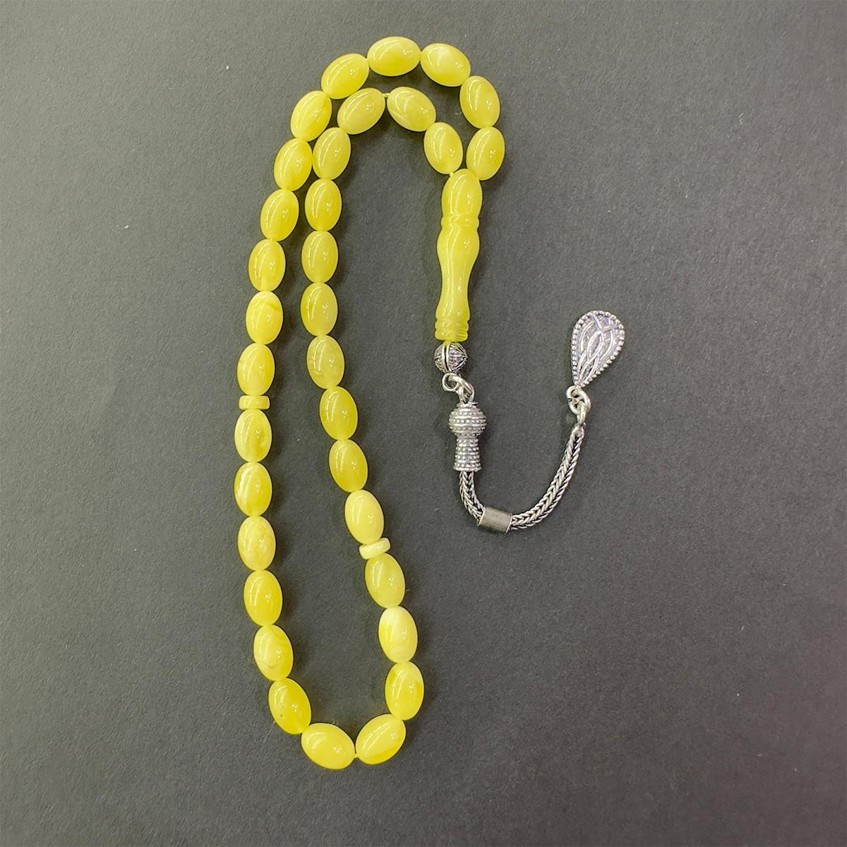 Kaliningrad Damla Kehribar Beyzi Tespih 5.5*8 (mm)