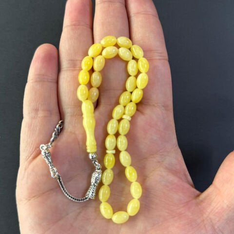 Kaliningrad Damla Kehribar Tespih 5,5*8 (mm)-2