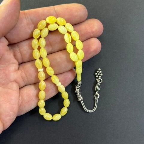 Kaliningrad Damla Kehribar Tespih 5,5*8 (mm)-3