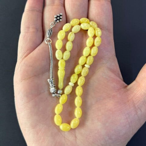 Kaliningrad Damla Kehribar Tespih 5,5*8 (mm)-3