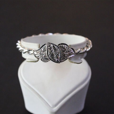 Gümüş El Yapımı Erzurum Burma Bilezik-1