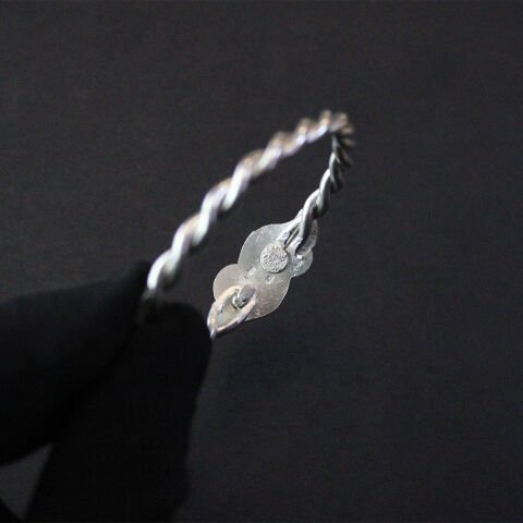 Gümüş El Yapımı Erzurum Burma Bilezik-1