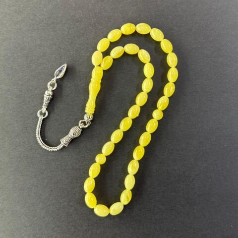 Kaliningrad Damla Kehribar Tespih 5,5*8 (mm)-4