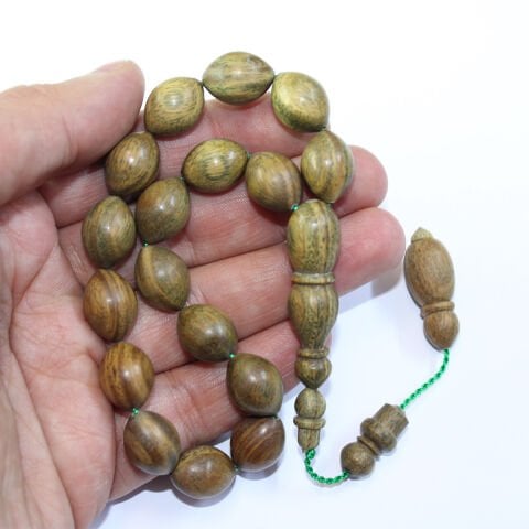 Maskot Yeşil Pelesenk Tespih 11,5*15,5 (mm)