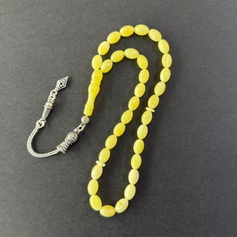 Kaliningrad Damla Kehribar Tespih 5,5*8 (mm)-5