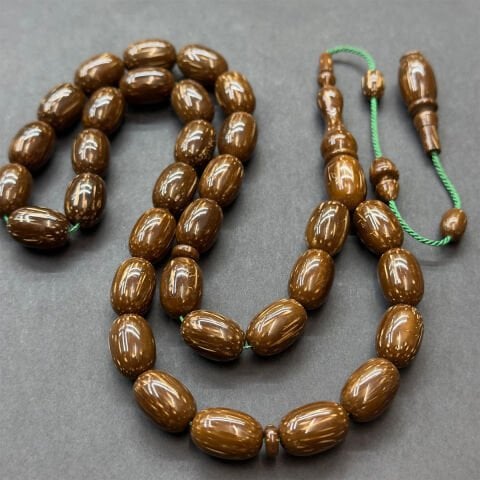 Usta İşi Sırçalı Kuka Tespih 10*15 (mm)