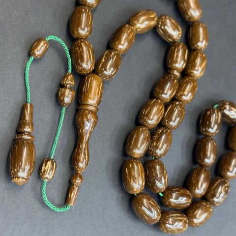 Usta İşi Sırçalı Kuka Tespih 10*15 (mm)