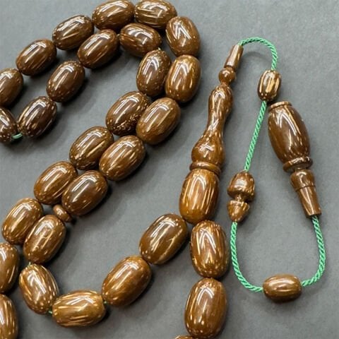 Usta İşi Sırçalı Kuka Tespih 10*15 (mm)