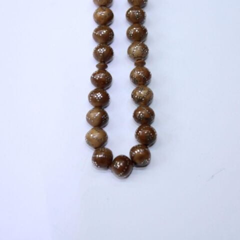 Gümüş İşlemeli Kuka Tespih 8,5 (mm)