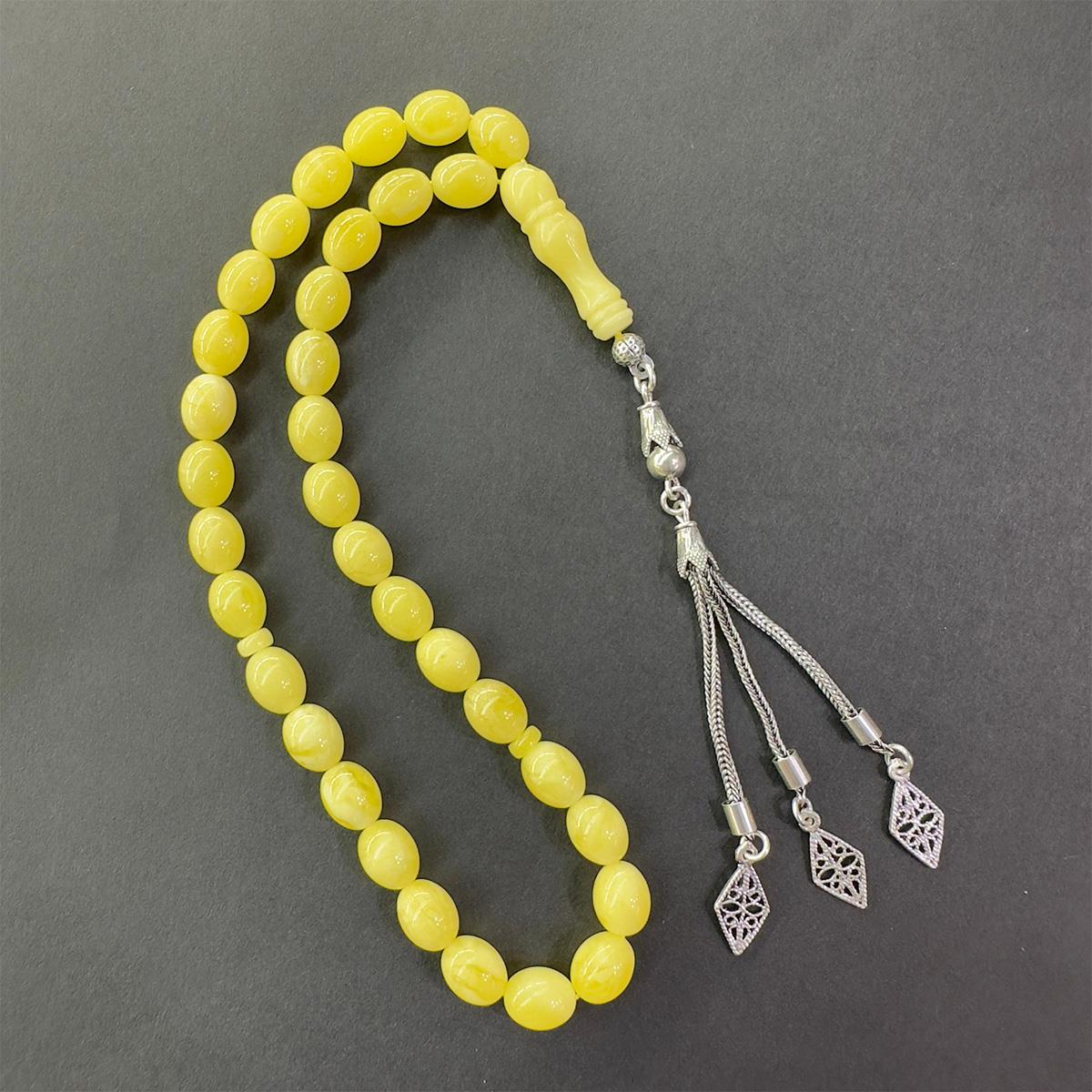 Kaliningrad Damla Kehribar Beyzi Tespih 7*9 (mm)