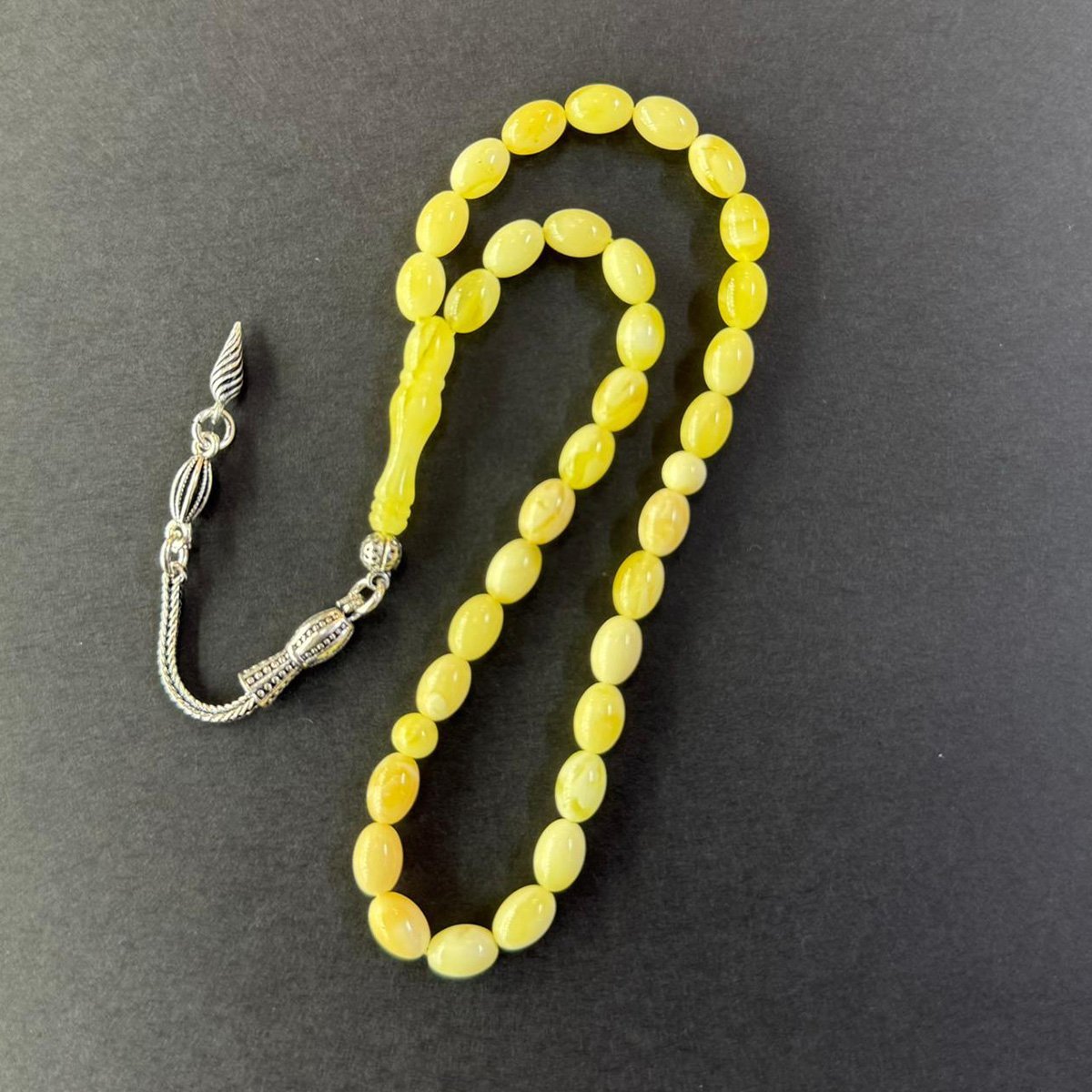 Kaliningrad Damla Kehribar Tespih 5,5*8 (mm)-6