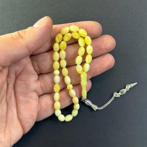 Kaliningrad Damla Kehribar Tespih 5,5*8 (mm)-6