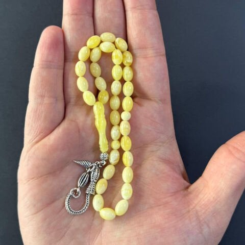 Kaliningrad Damla Kehribar Tespih 5,5*8 (mm)-6