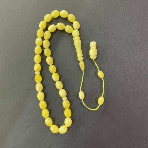 Sistemli Kaliningrad Damla Kehribar Beyzi Tespih 7*9 (mm)