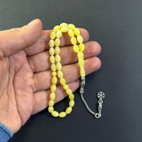 Kaliningrad Damla Kehribar Tespih 5,5*8 (mm)-7