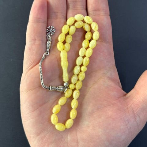 Kaliningrad Damla Kehribar Tespih 5,5*8 (mm)-7