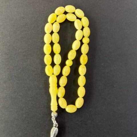 Kaliningrad Damla Kehribar Tespih 5,5*8 (mm)-7