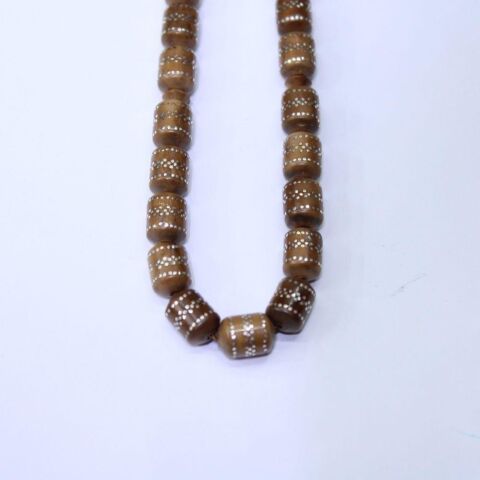 Gümüş İşlemeli Kuka Tespih 7,5*10,5 (mm)