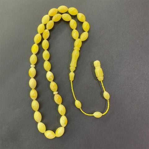 Sistemli Kaliningrad Damla Kehribar Beyzi Tespih 7*11 (mm)