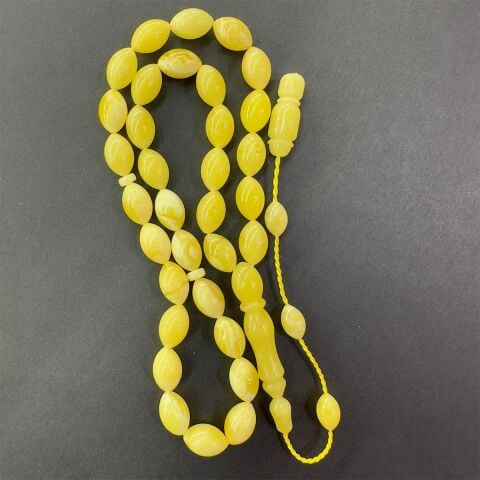 Sistemli Kaliningrad Damla Kehribar Beyzi Tespih 7*11 (mm)