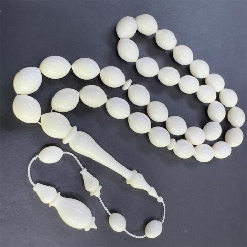 Usta İşçilikli Fildişi Tespih 9*12,5 (mm)