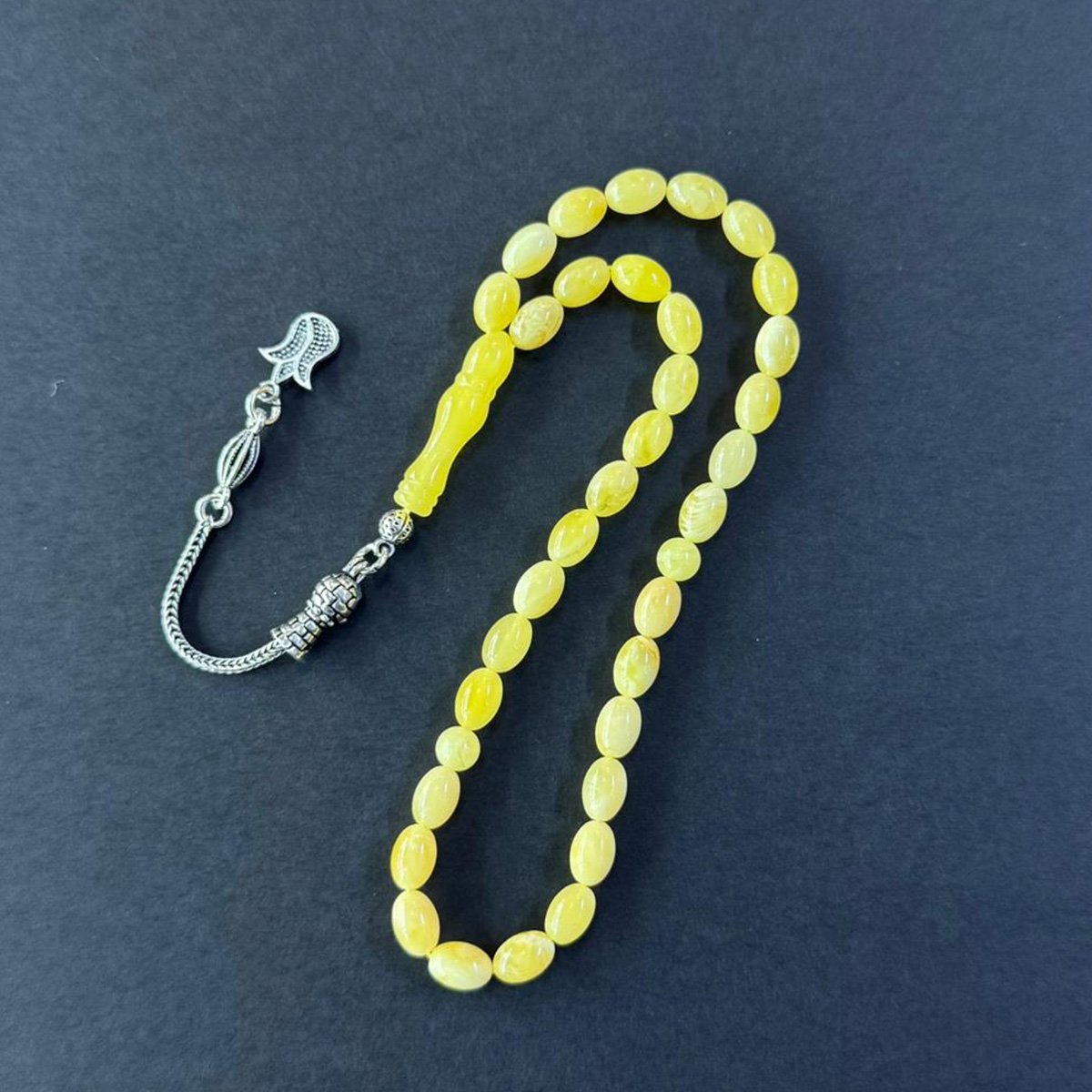 Kaliningrad Damla Kehribar Tespih 5,5*8 (mm)-8