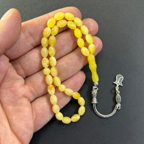 Kaliningrad Damla Kehribar Tespih 5,5*8 (mm)-8