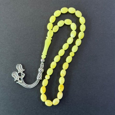 Kaliningrad Damla Kehribar Tespih 6*8 (mm)-1