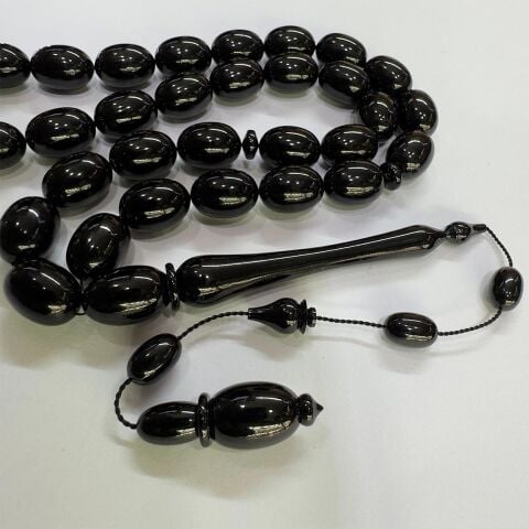 Usta İşçilikli Oltu Taşı Tespih 11*15 (mm)