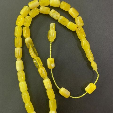 Sistemli Kaliningrad Damla Kehribar Kapsül Tespih 7*10,5 (mm)