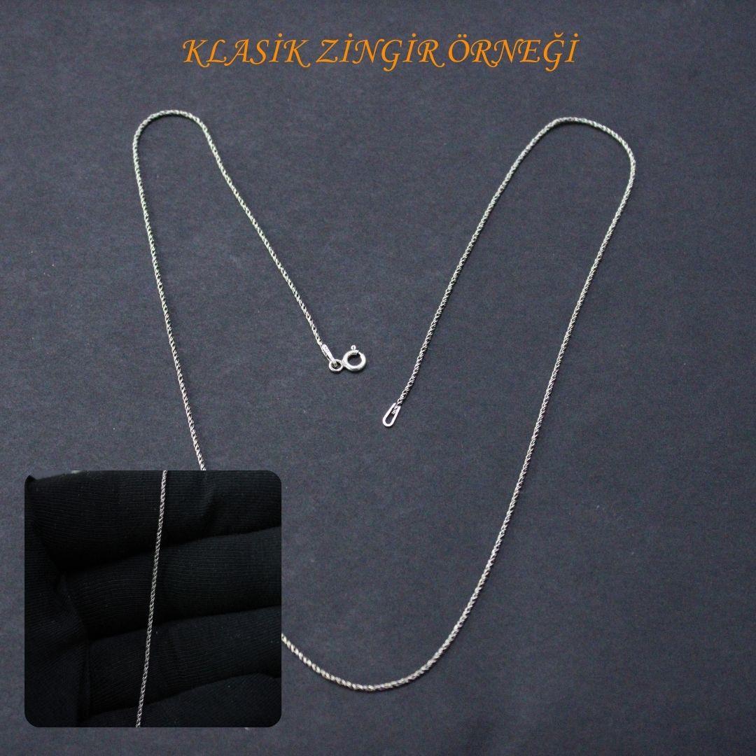 925 Ayar Gümüş Klasik  Zincir