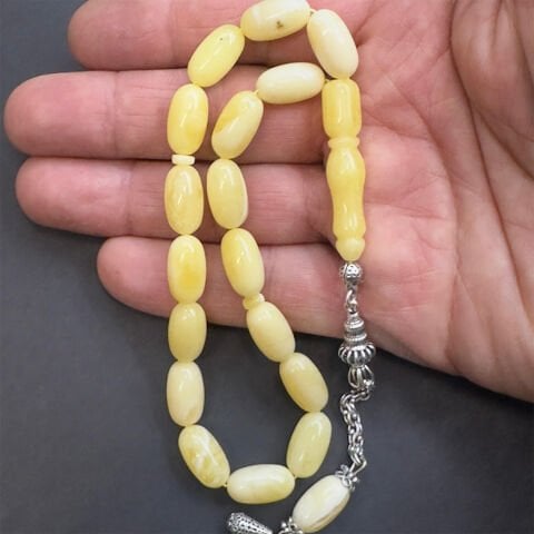 Maskot Kaliningrad Damla Kehribar Tespih 8*14,5 (mm)