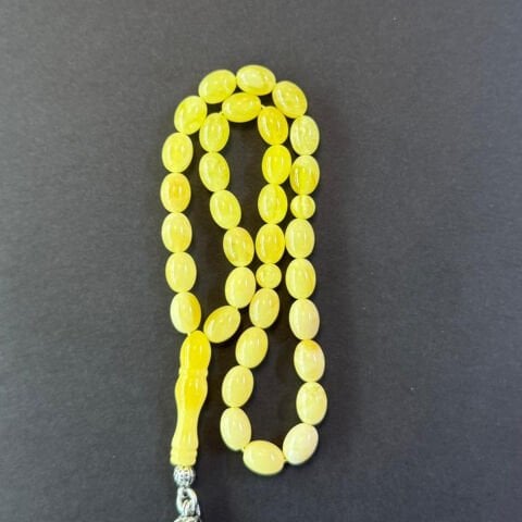 Kaliningrad Damla Kehribar Tespih 6*8 (mm)-3