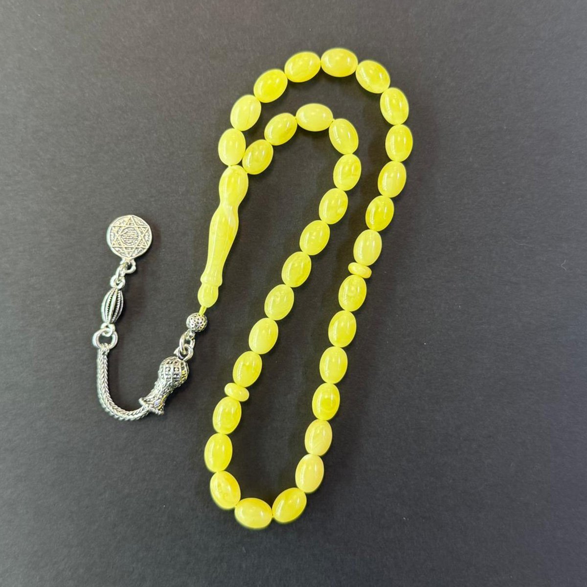 Kaliningrad Damla Kehribar Tespih 6*8 (mm)-2