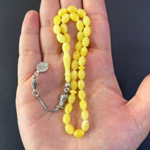 Kaliningrad Damla Kehribar Tespih 6*8 (mm)-2