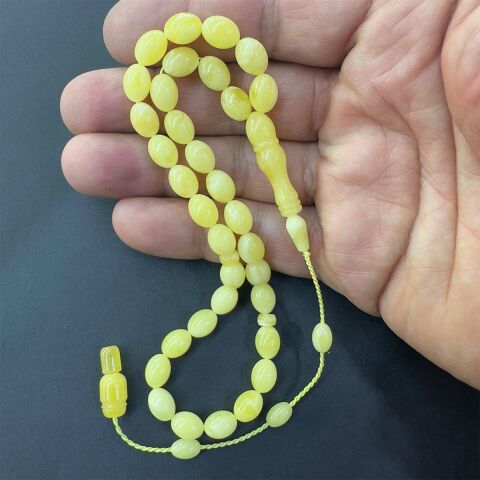 Sistemli Kaliningrad Damla Kehribar Beyzi Tespih 6.5*9 (mm)