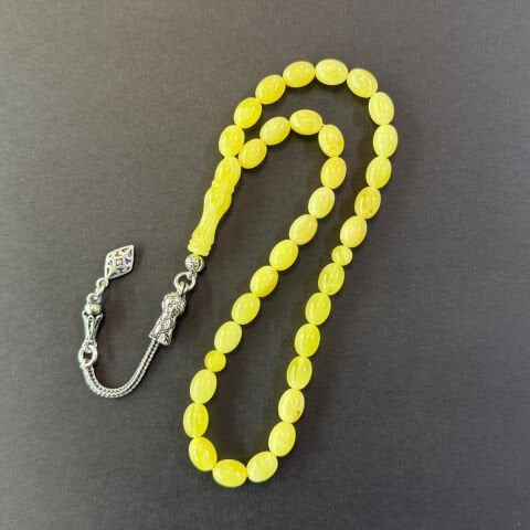 Kaliningrad Damla Kehribar Tespih 6*8 (mm)-4