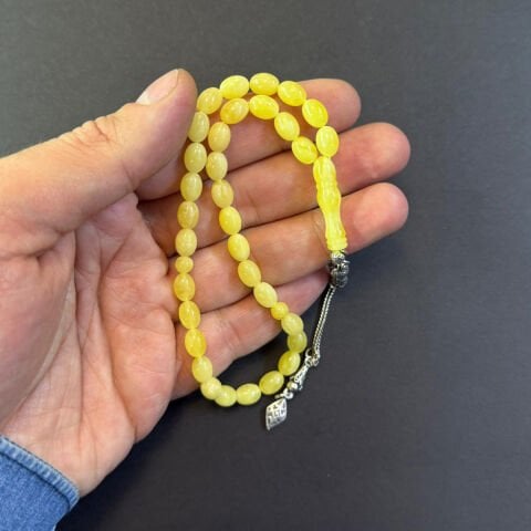 Kaliningrad Damla Kehribar Tespih 6*8 (mm)-4