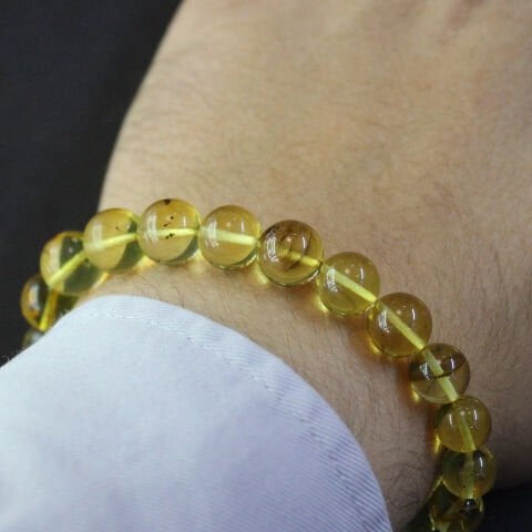 Şeffaf Kaliningrad Damla Kehribar Bileklik 11 (gr)