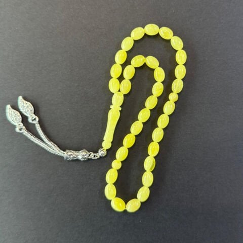 Kaliningrad Damla Kehribar Tespih 6*8 (mm)-5